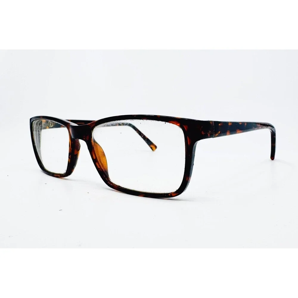 Unbranded Eyeglasses Unisex Brown Tortoise Rectangular Frames 41598 Medium